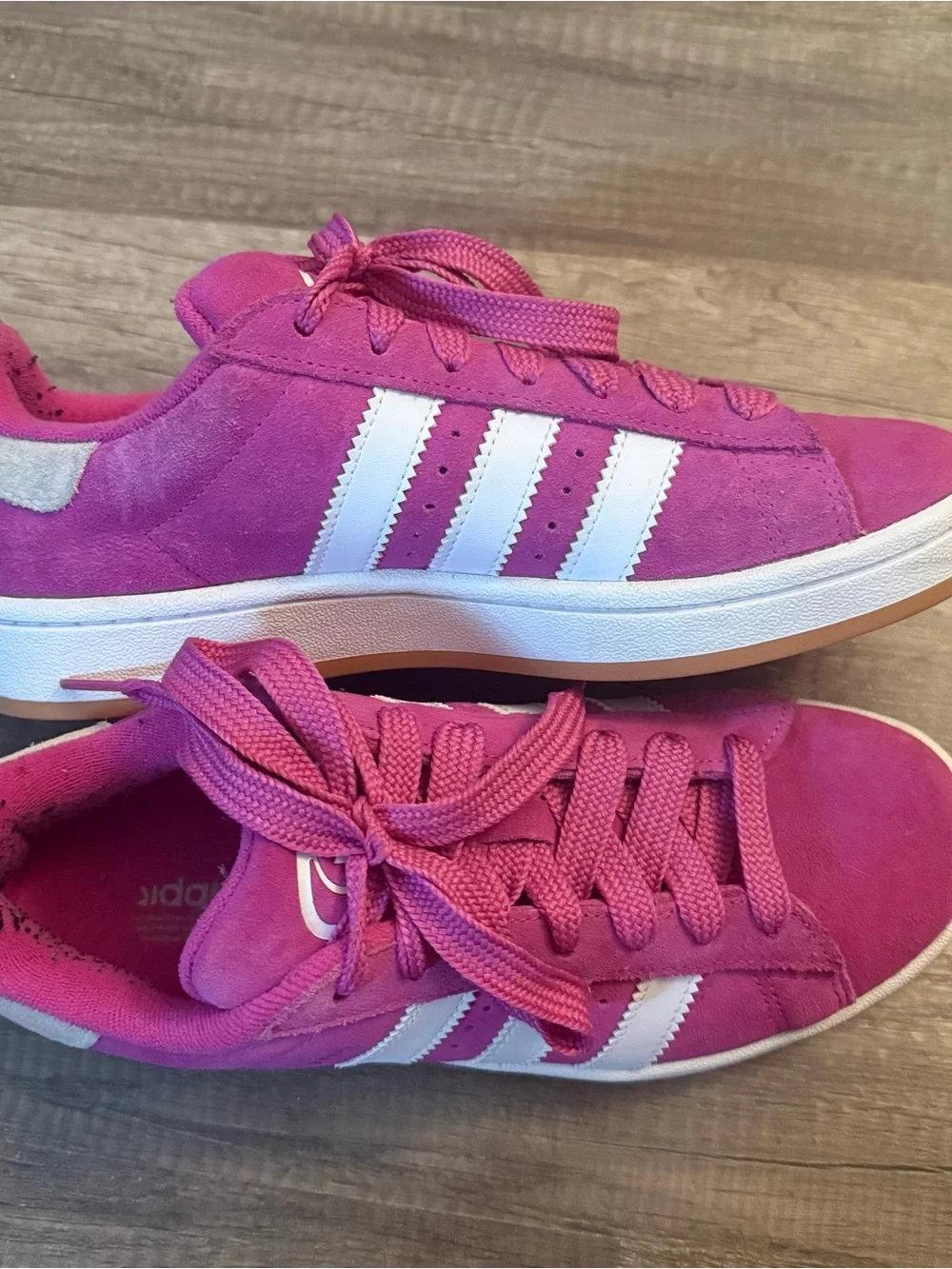 Adidas Campus GS Pink Suede Sneakers Kids 7 / Women’s 8.5